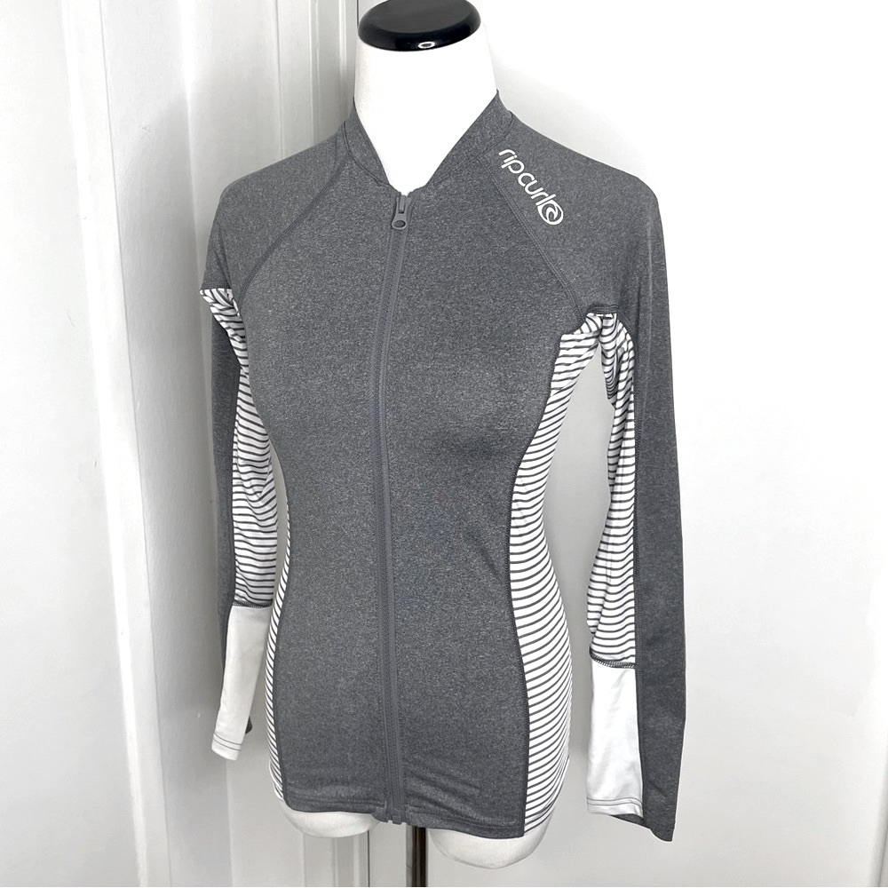 Rip Curl Performance fit Shirt Jacket • Rash-guard Lycra, Color Gray